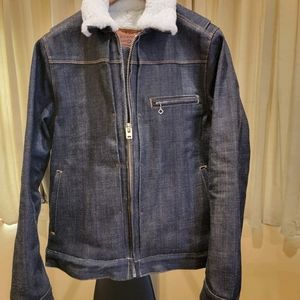 Riders Jacket/Denim Shearling Freenote Cloth Size 42. Never Been Worn!